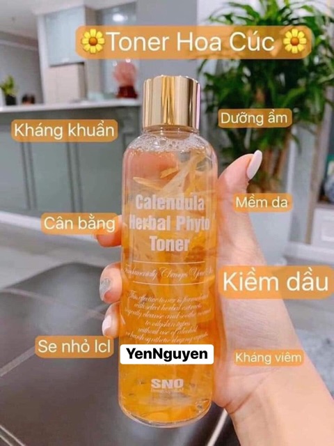 Nước Hoa Hồng Hoa Cúc SNO Calendula Herbal Phyto Toner