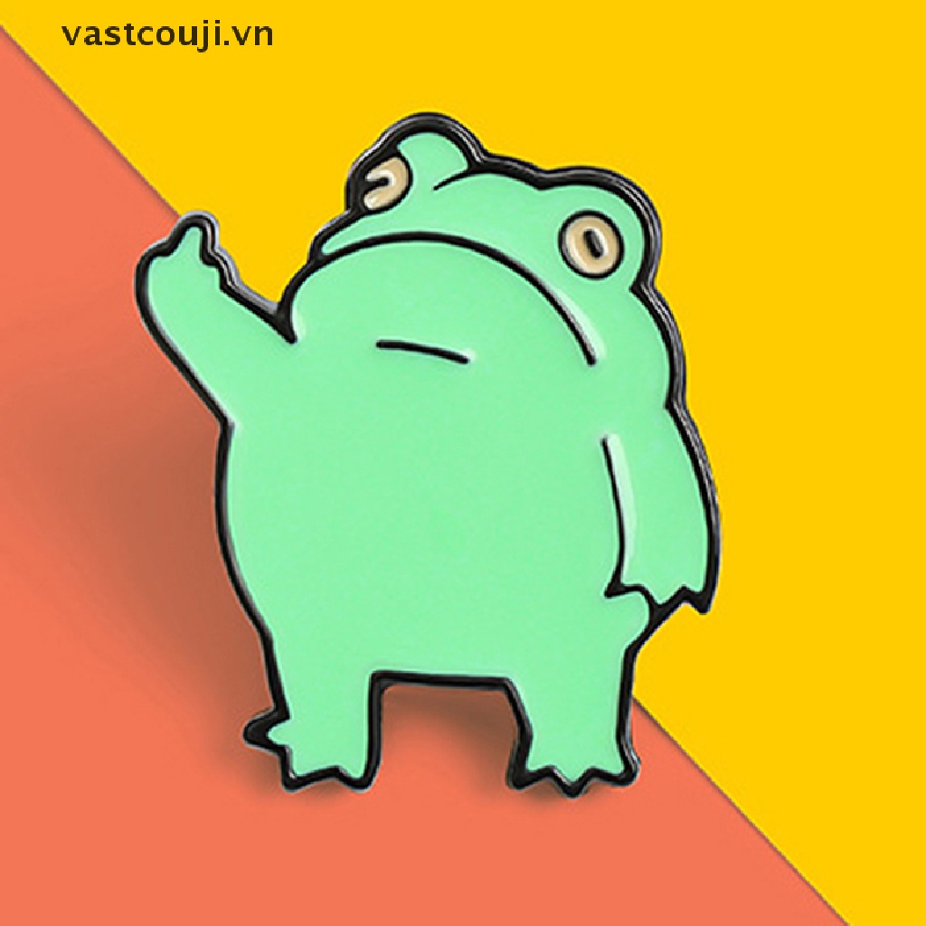 1 Trâm Cài Áo Hình Chú Ếch Nhỏ Dễ Thương Sáng Tạo