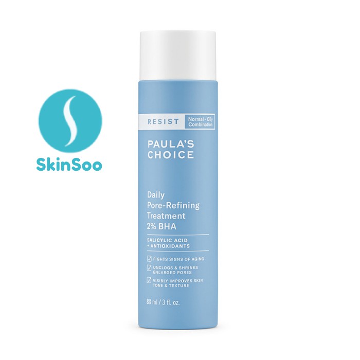 [Mã SKINPC20 giảm 20% đơn 0đ] Paula's Choice Resist Daily Pore-Refining Treatment 2% BHA -- Tẩy Da Chết Lỏng Nhẹ