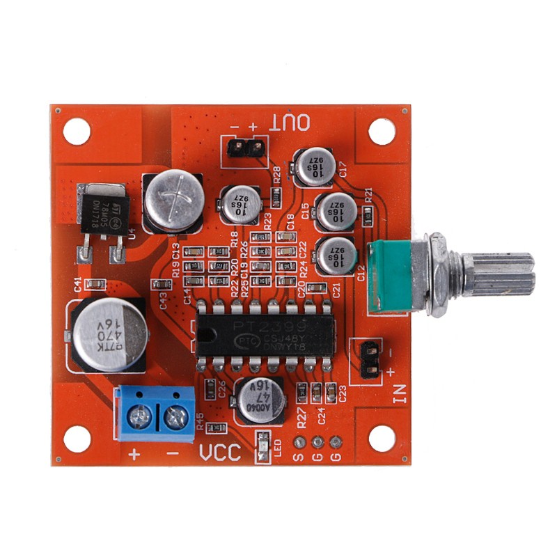 Tấm hồi âm micro PT2399 không có bộ tiền khuếch đại DC 6V-15V