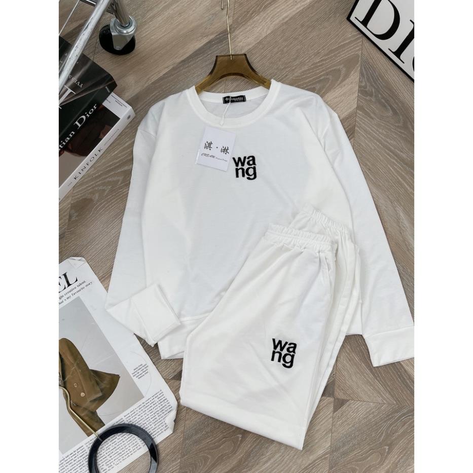 [ 𝐅𝐑𝐄𝐄 𝐒𝐇𝐈𝐏 ]  SÉT BỘ WANG MIX QUẦN BOOM LOGO THÊU NỔI