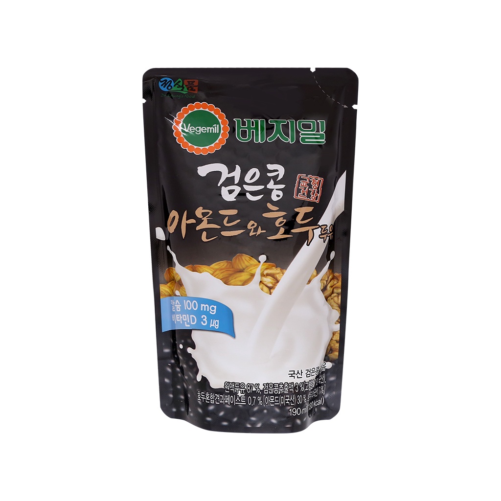 Sữa Hạnh Nhân Và Óc Chó Vegemil Hàn Quốc 190ml