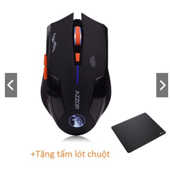 Chuột không dây AZZOR EAGLE pin sạc tặng lót chuột -dc2236