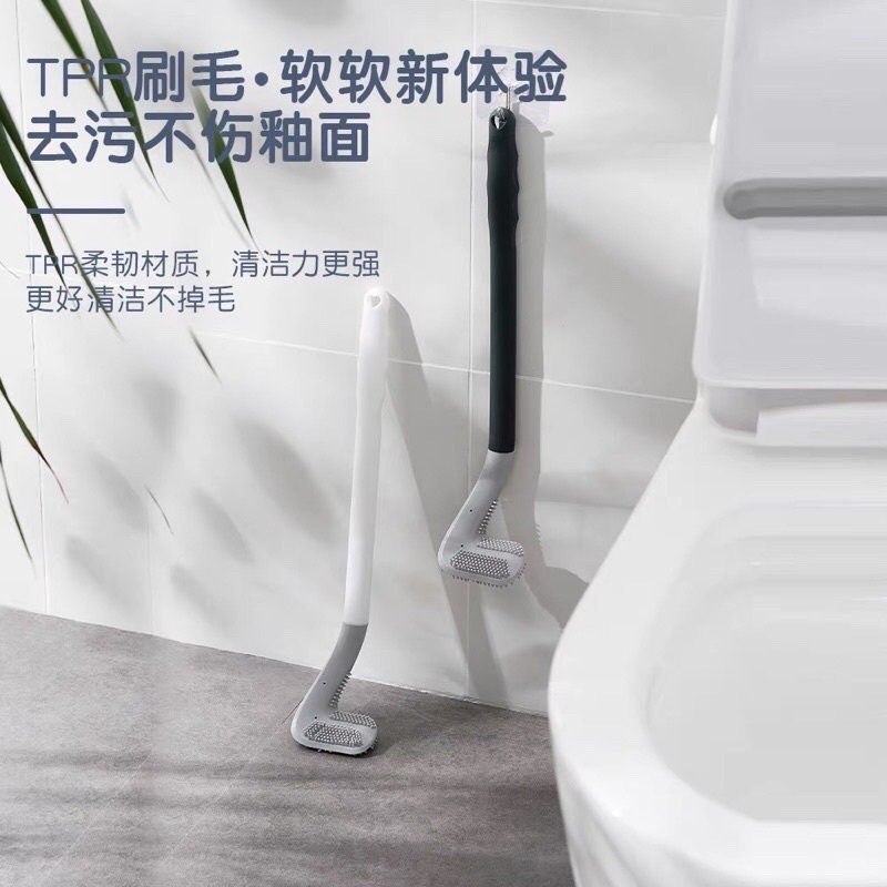 Chổi cọ toilet thông minh silicon. Dùng đa năng, tặng kèm 1 móc dính