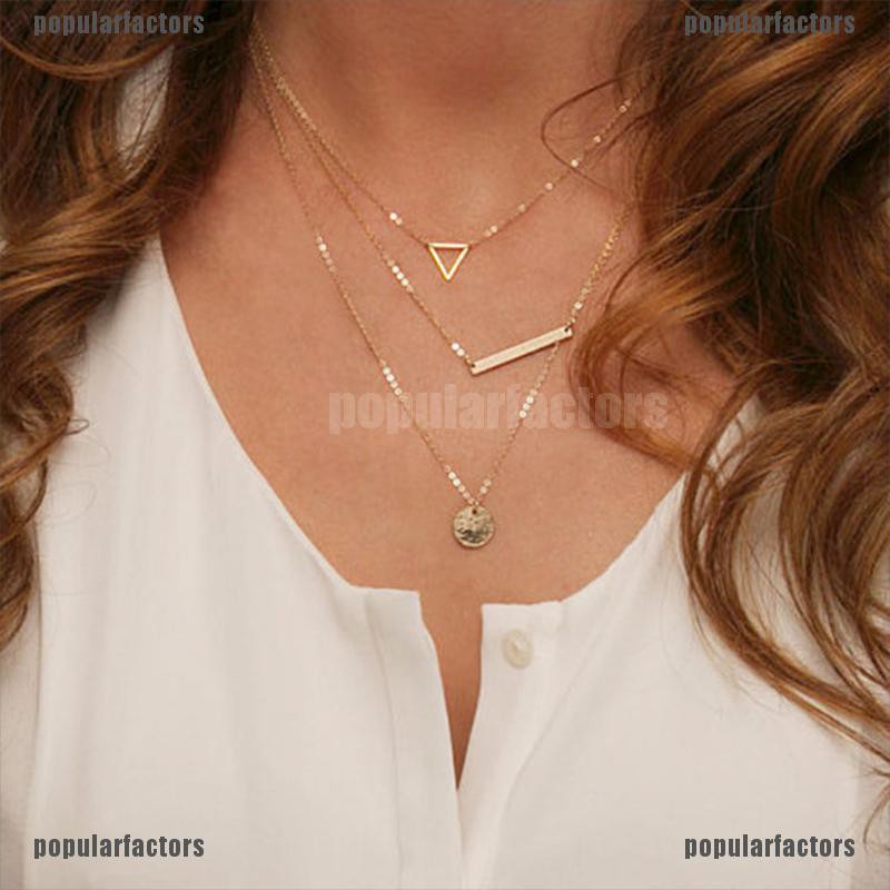 Dây Chuyền Nhiều Lớp Thiết Kế Thời Trang Dành Cho Nữ