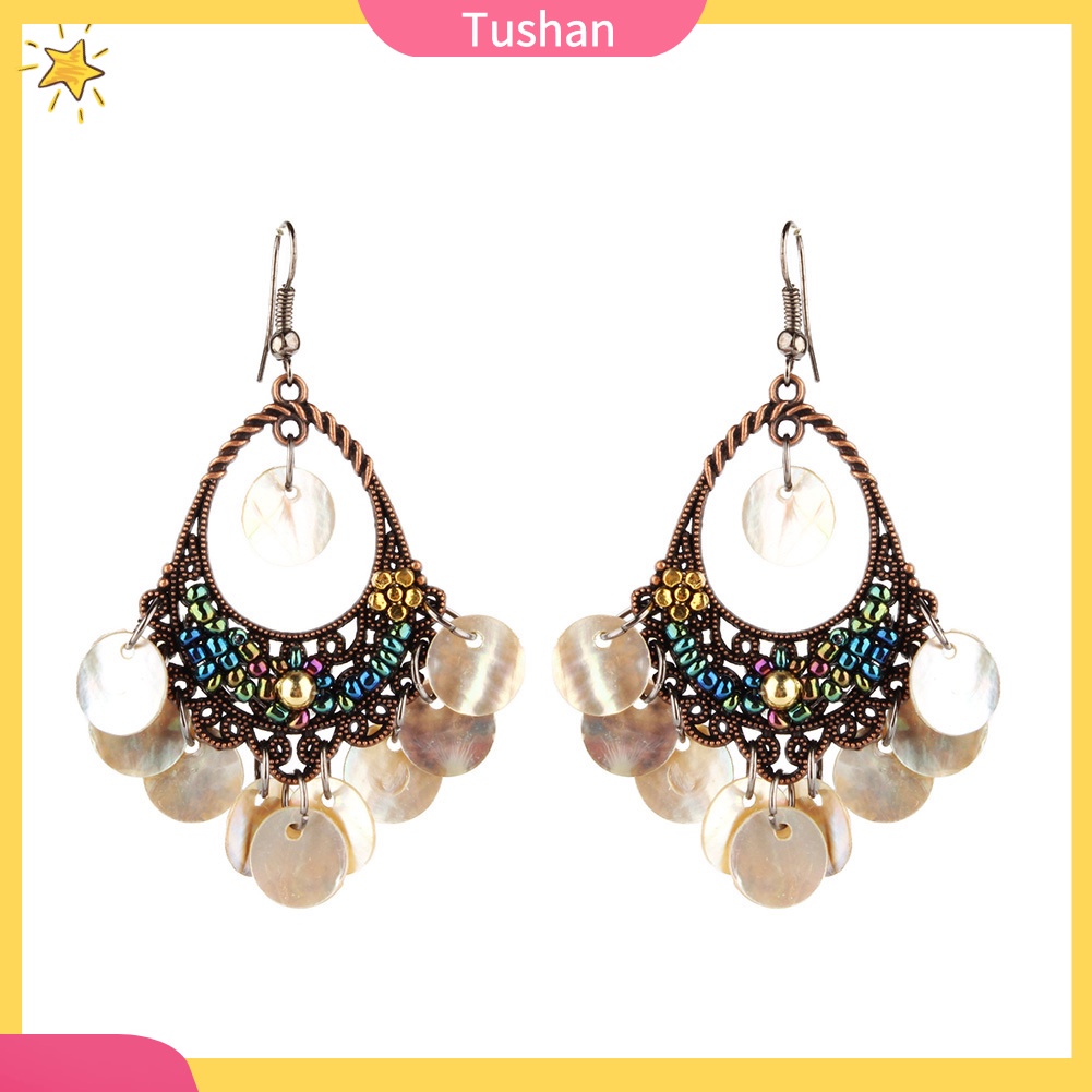 CHARMS Đôi Khuyên Tai Phong Cách Bohemian Thời Trang Cho Nữ