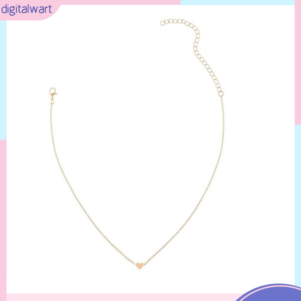 Dây chuyền hợp kim mặt kim loại hình trái tim nhỏ nhắn xinh xắn dành cho nữ