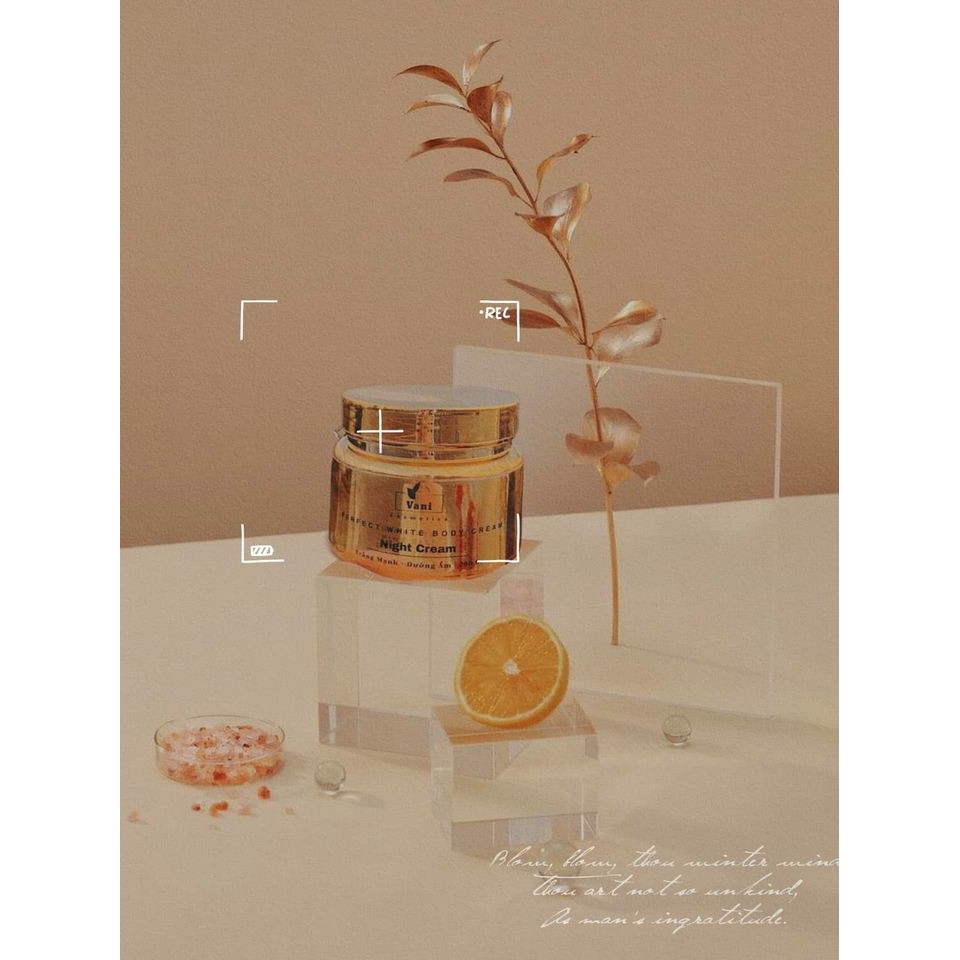 Kem body dưỡng trắng toàn thân loại siêu ủ mạnh cho da chai lì đen sạm, trắng mịn không hồi da,  không bết rít VN01