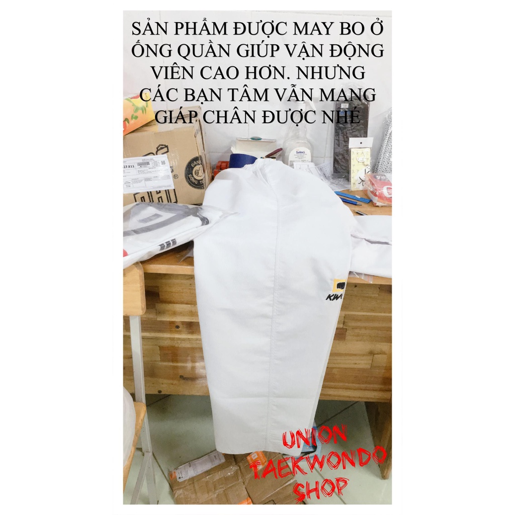 Võ Phục Taekwondo KWON Kim Cương Lưới TÀ DÀI CHUẨN THI ĐẤU x UnionTaekwondoSHOP dobok