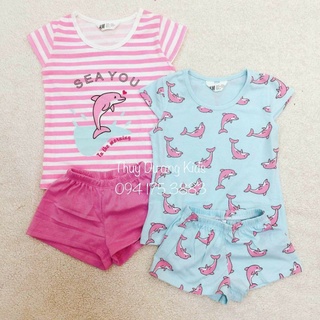 Bộ hè HM xuất họa tiết cá heo cho bé 18m-6y