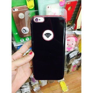 [Mã ELHAJULY giảm 6% đơn 50K] ốp lưng đen bóng mạ 2 đầu iphone 7 plus