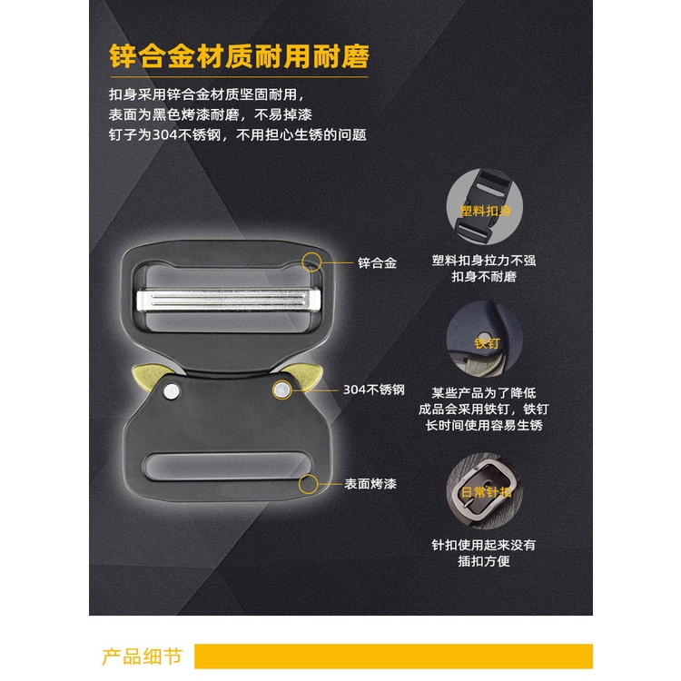 Khóa cài kim loại thời trang cao cấp cài tháo nhanh tiện dụng cho balo, túi xách E2516  62mm*51mm*39mm -H1-6A