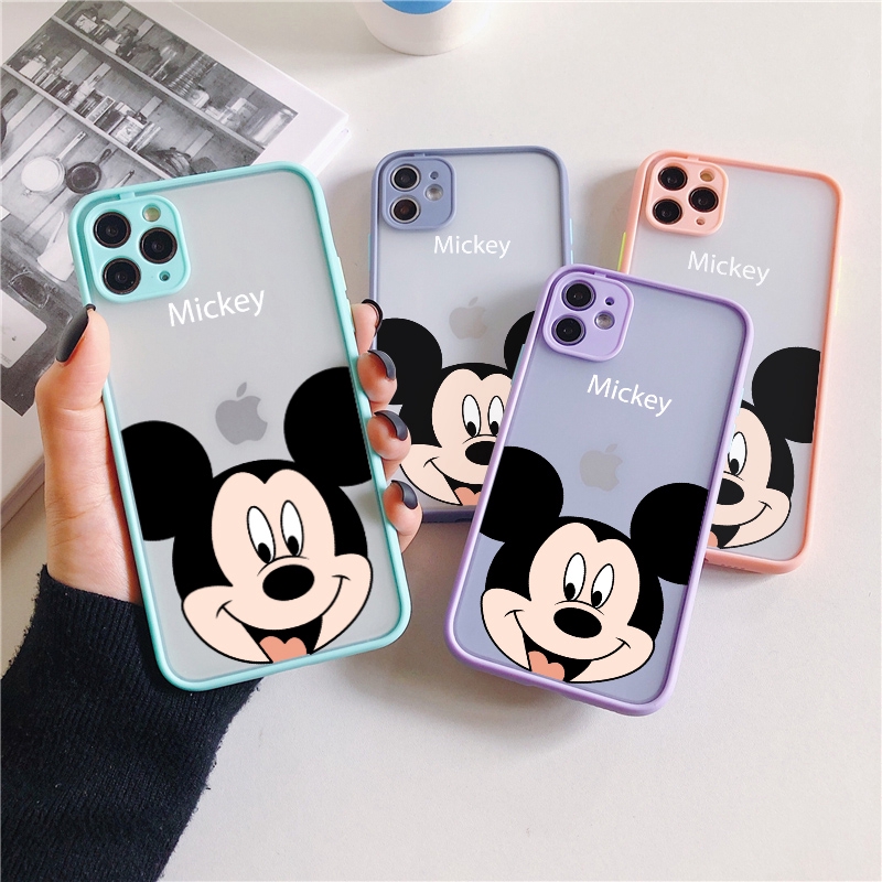 Ốp iphone - Ốp lưng viền nhám Mặt mickey 6/6plus/6splus/7/8/7plus/8plus/x/xs/xsmax/11/11promax - Awifi Case X2-5 | BigBuy360 - bigbuy360.vn