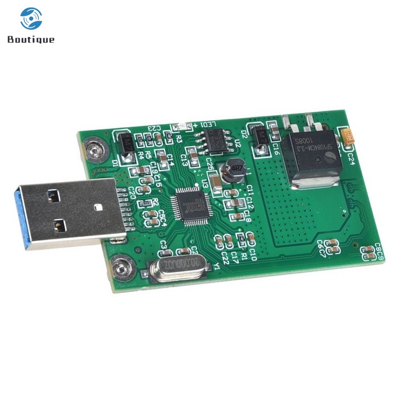 ✿♥▷ mSATA To USB3.0 Adapter Card Module Wi-Fi Adapter Mini PCIE mSATA SSD To USB 3.0 Flash Drive Converter