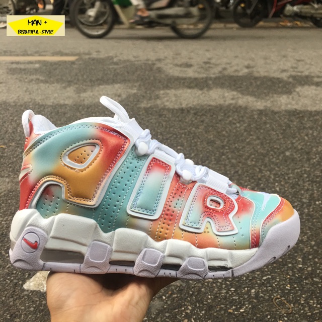 (FULL BOX) giày thể thao AIR MORE UPTEMPO bảy sắc Cao Cấp