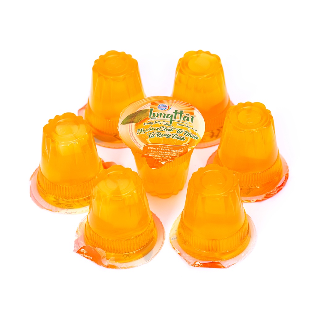 Nước rau câu Long Hải 95g/cốc đóng vỉ 05 cốc