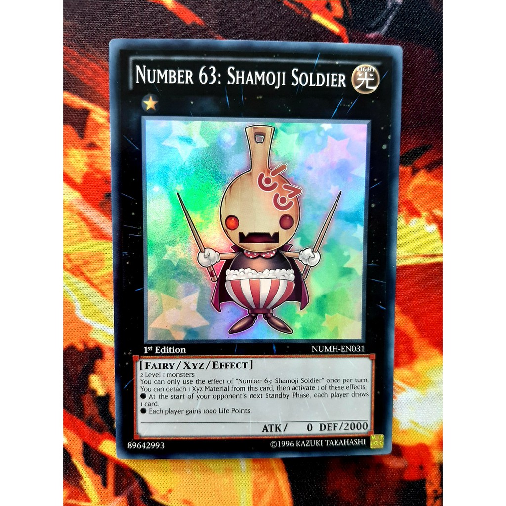 [ĐỖ LẠC SHOP ] THẺ BÀI YUGIOH -MONSTER-Number 63: Shamoji Soldier - NUMH-EN031 - Super