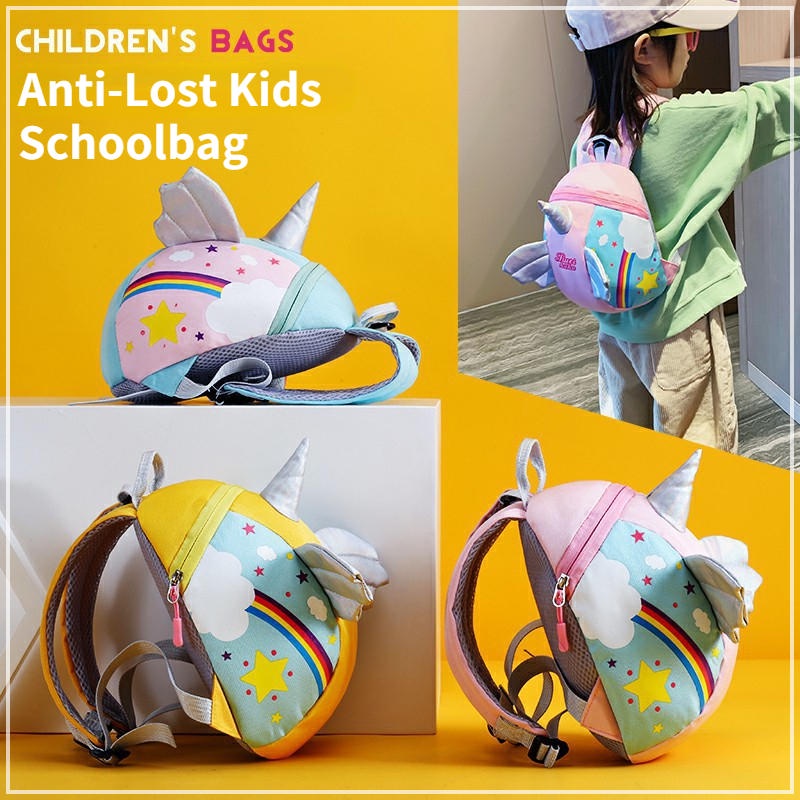 Ba Lô Đi Mẫu Giáo Chống Thất Lạc Hoạ Tiết Hoạt Hình Xinh Xắn Dành Cho Bé 1-3 - 4 Tuổi