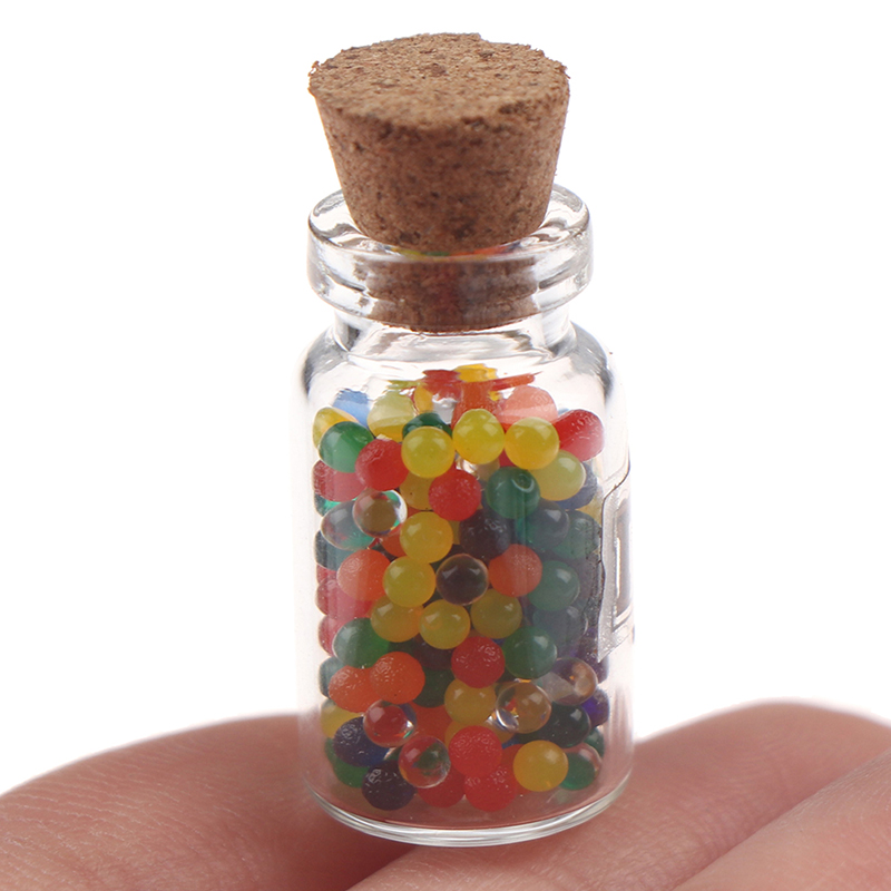 Bộ 10 Chai Đính Hạt Trang Trí Nhà Búp Bê