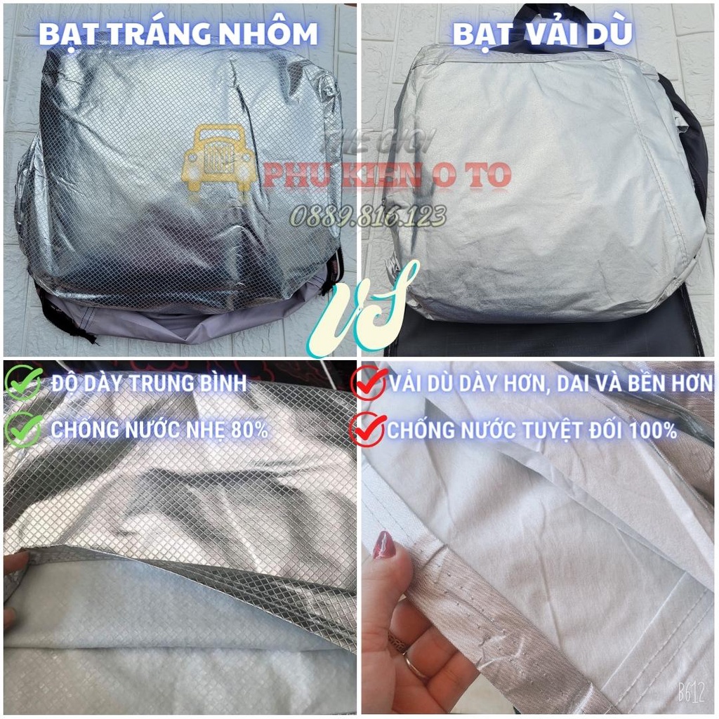 Bạt Phủ Ô Tô Vải Dù Toyota Vios, Altis, Camry, Fortuner, Innova, Yaris, Rush, Hilux, Wigo, Land Cruiser, Cross