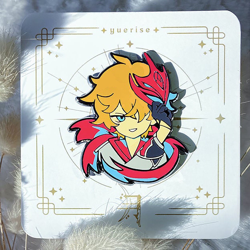 Huy Hiệu Cài Áo Kim Loại Hình Quả Óc Chó Hoạt Hình Nhật Bản