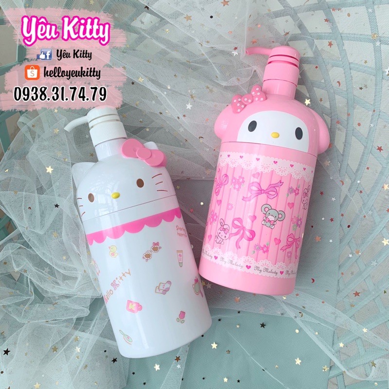 Hellokitty Bình chiết lớn 1L Hello Kitty Melody