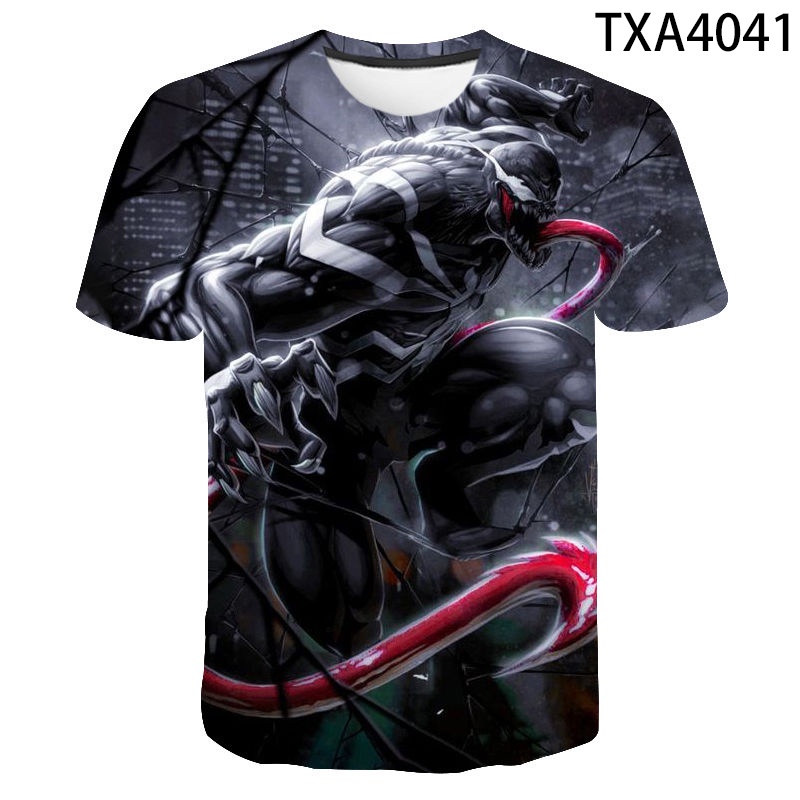Áo Thun Ngắn Tay In Hình VENOM 3D HD Thời Trang Mùa Hè 2022 Cho Nam Nữ