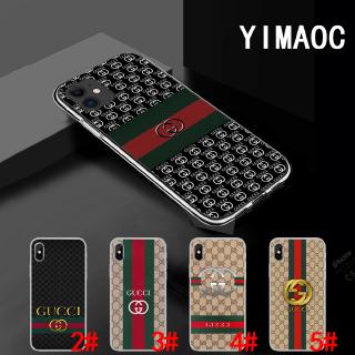 Ốp điện thoại TPU mềm trong suốt họa tiết Gucci 88Q cho iPhone XS Max XR X 11 Pro 7 8 6 6S Plus