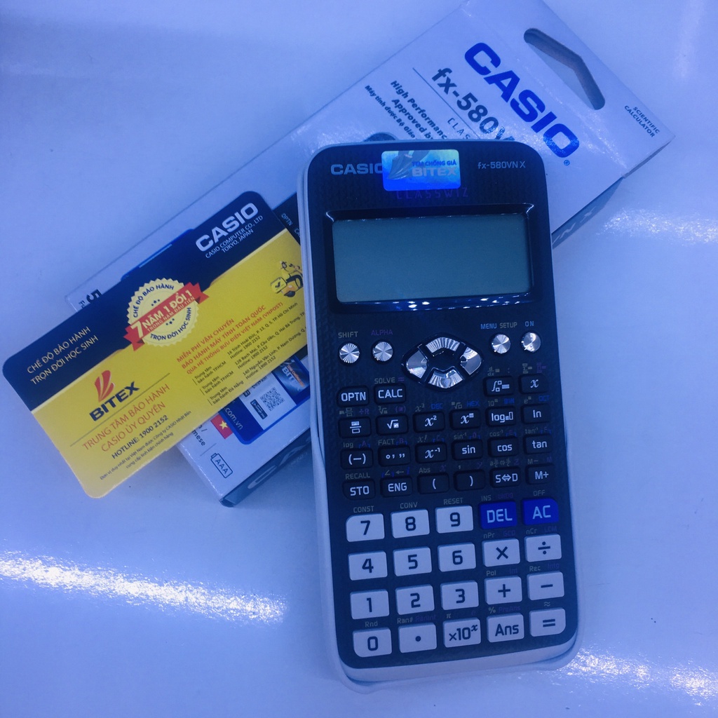 Máy Tính Casio Fx580vnx Với 521 Chức Năng Và Bứt Phá Tốc Độ Bảo Hành 7 Năm