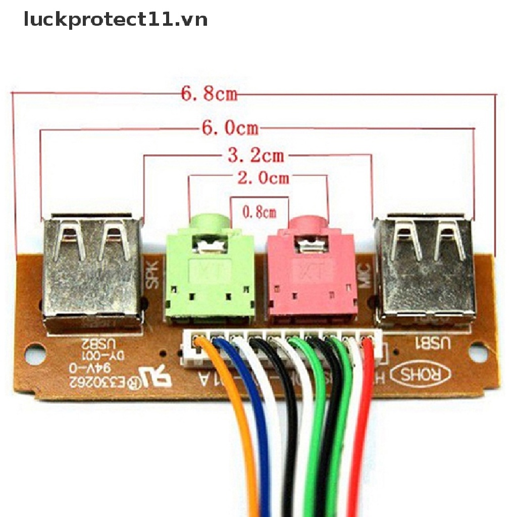 Vỏ Bảo Vệ Cổng Âm Thanh USB 6.8CM / luckprotect / 2 Cho PC
