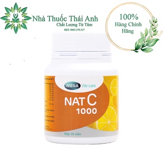 Nat C 1000 - Bổ Sung Vitamin C Tăng Sức Đề Kháng