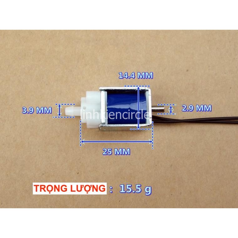 Van điện mini thường 3V dẫn khí máy đo huyết áp một van thông hơi thường mở hai chiều - LK0365