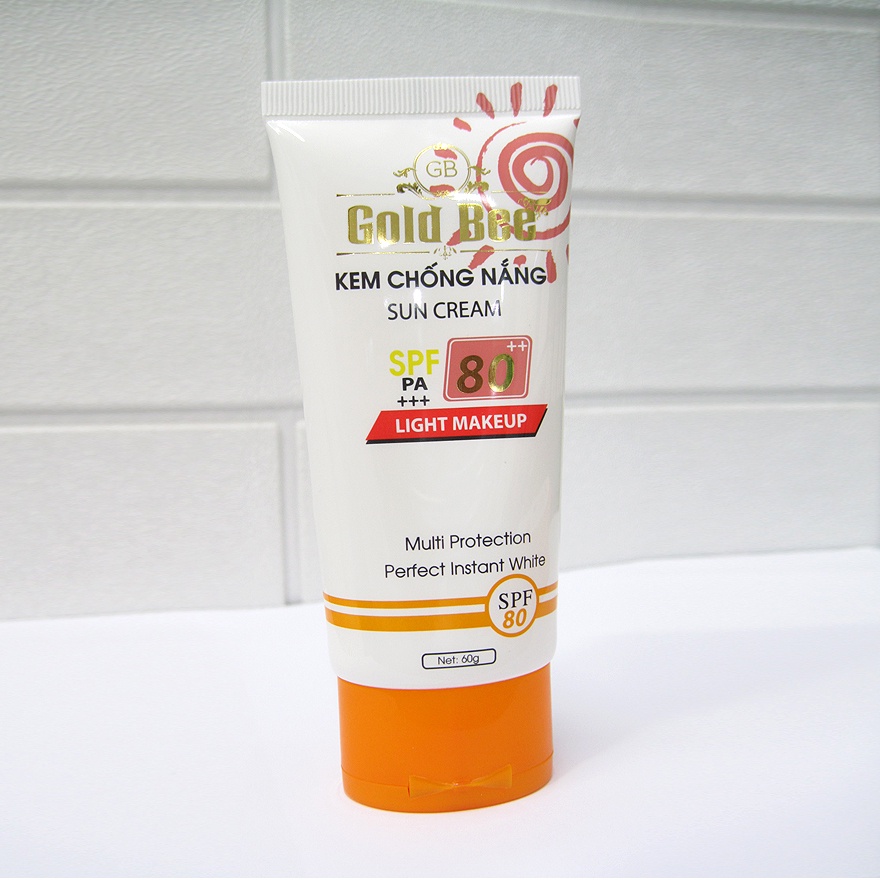 Kem Chống Nắng Sáng Hồng Da Gold Bee - Hàng Chính Hãng SPF 80 PA+++ 50g