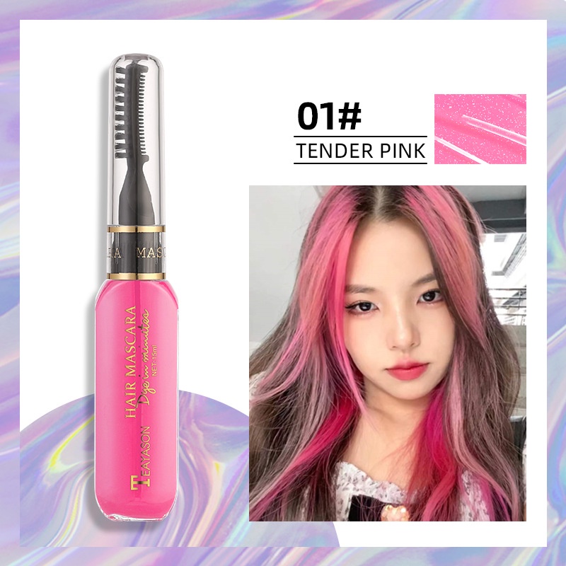 Bảng Phấn Nhuộm Tóc Mini 13 Màu Thời Trang Dùng Một Lần Kem Dưỡng Tóc Lược Nhuộm Tóc Lông Mi Nhuộm