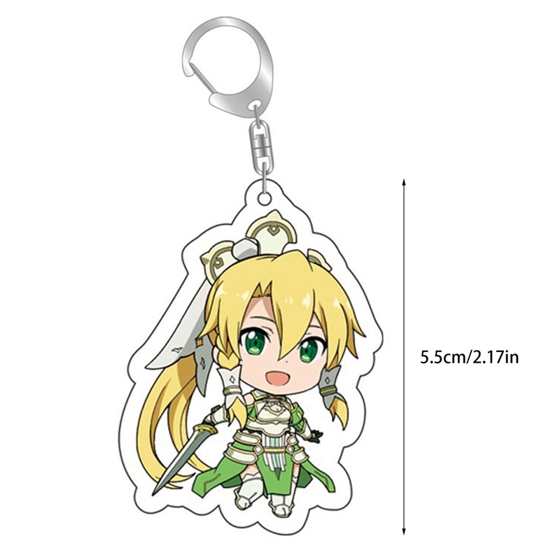 Móc Khóa Nhựa Acrylic Họa Tiết Hoạt Hình Sword Art Online