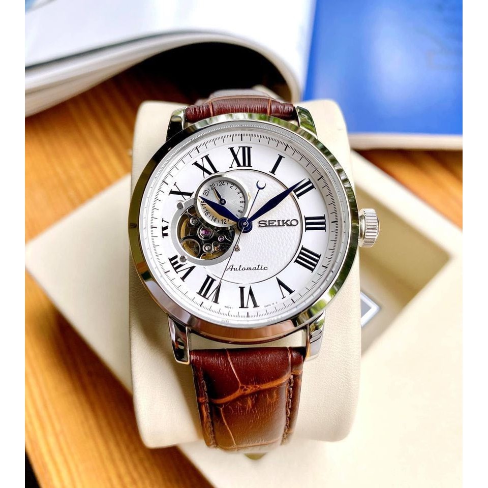 Đồng hồ nam chính hãng Seiko Presage SSA231K1 - Máy Cơ automatic - Kính Hardlex chống xước tốt