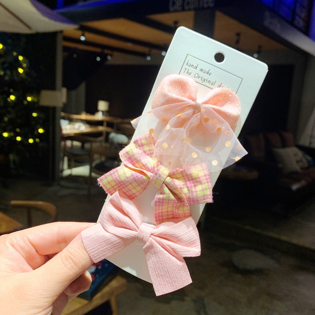 Kẹp nơ xinh xắn cho bé nhiều mẫu nhiều kiểu phong cách hàn Quốc - Selenshop