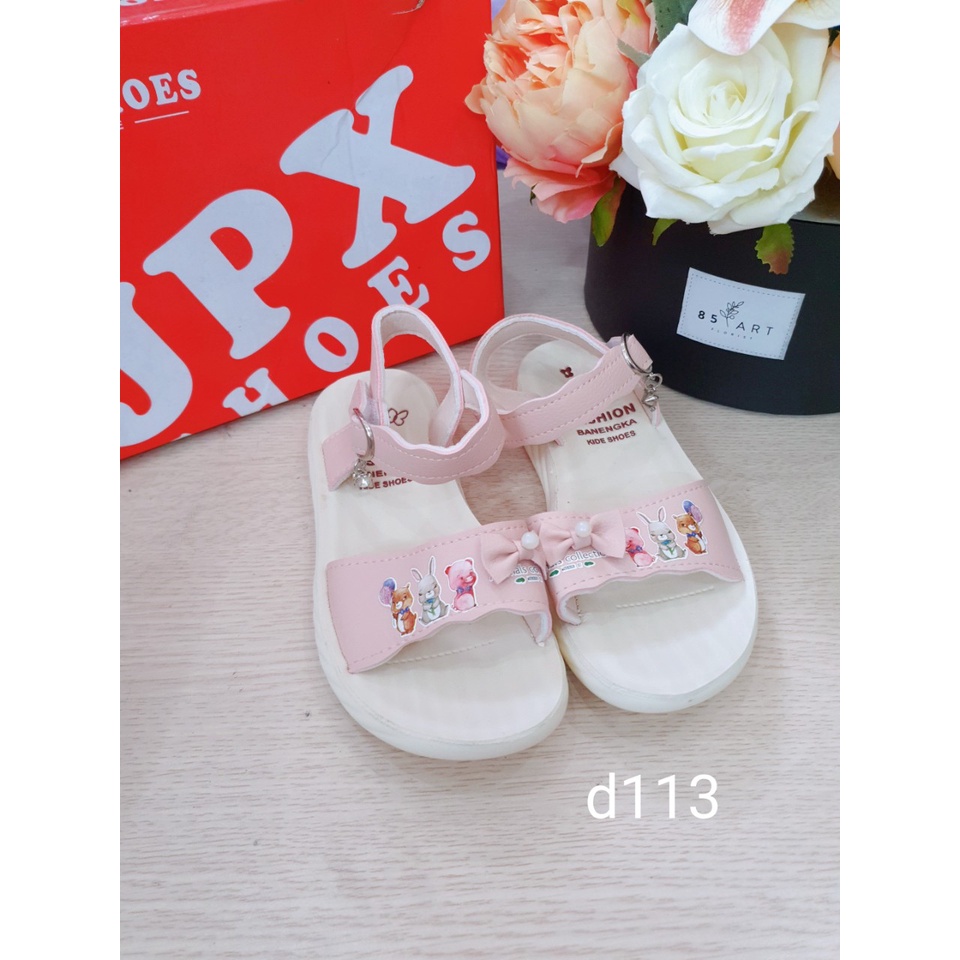 [SALE]Dép sandal quai xích/ quai hoa điệu xinh bé gái, dép quai hậu dép hè cho bé