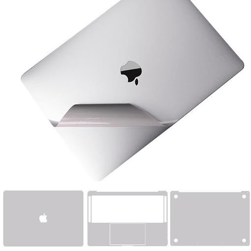 [Giá Sỉ] Bộ dán nhôm cao cấp 5IN1 JRC màu Bạc cho Macbook