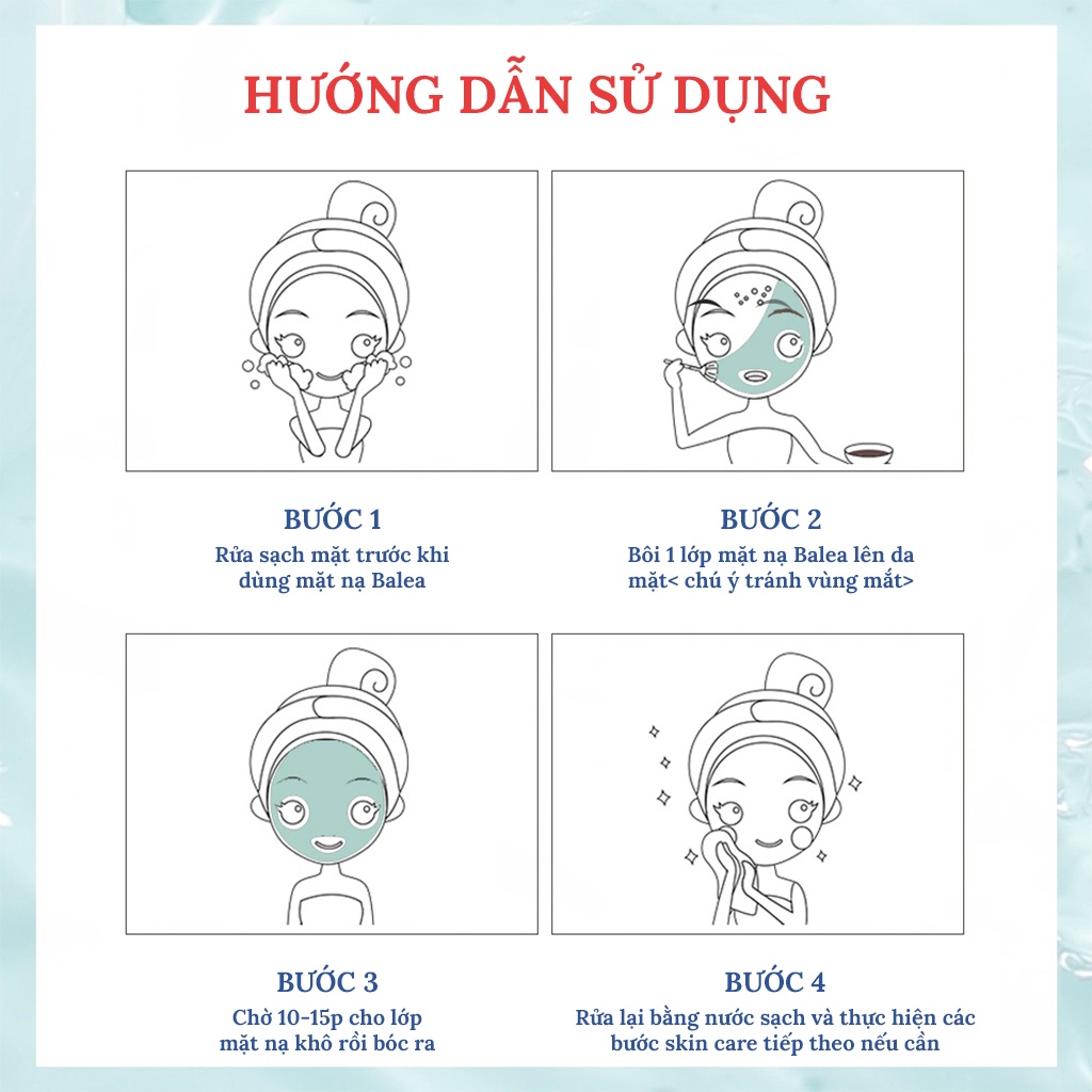 Mặt nạ dưỡng ẩm giảm mụn BALEA khoáng biển làm sạch mềm mịn da