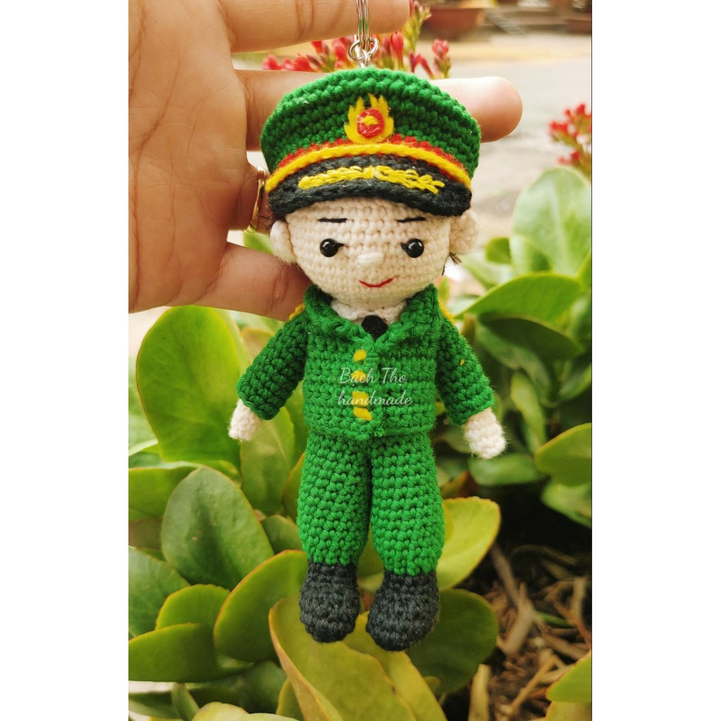 Móc khóa anh công an