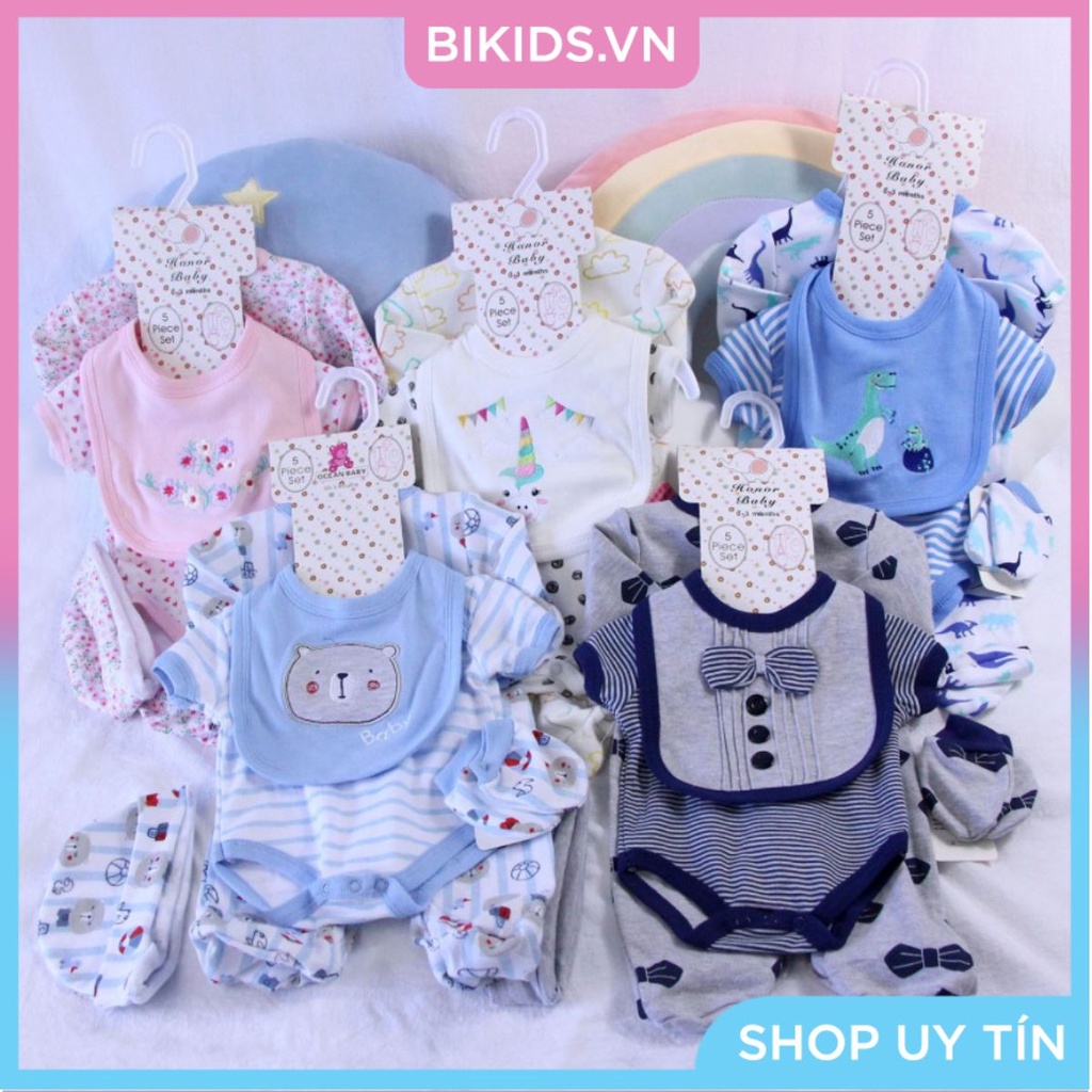 ẢNH THẬT Set body 5 chi tiết Little Duck cho bé