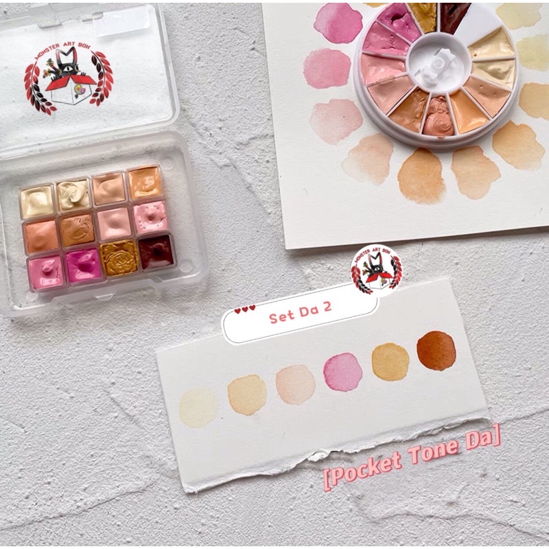 Màu nước tone da mix set