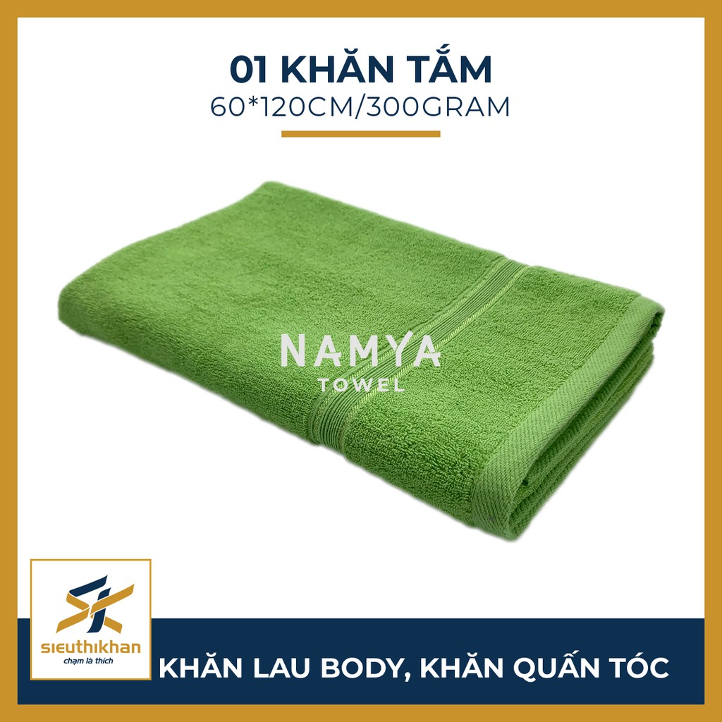 KHĂN TẮM CỠ VỪA 60*120CM MỀM MẠI, HÚT NƯỚC, NHANH KHÔ | NAMYA NBH8M