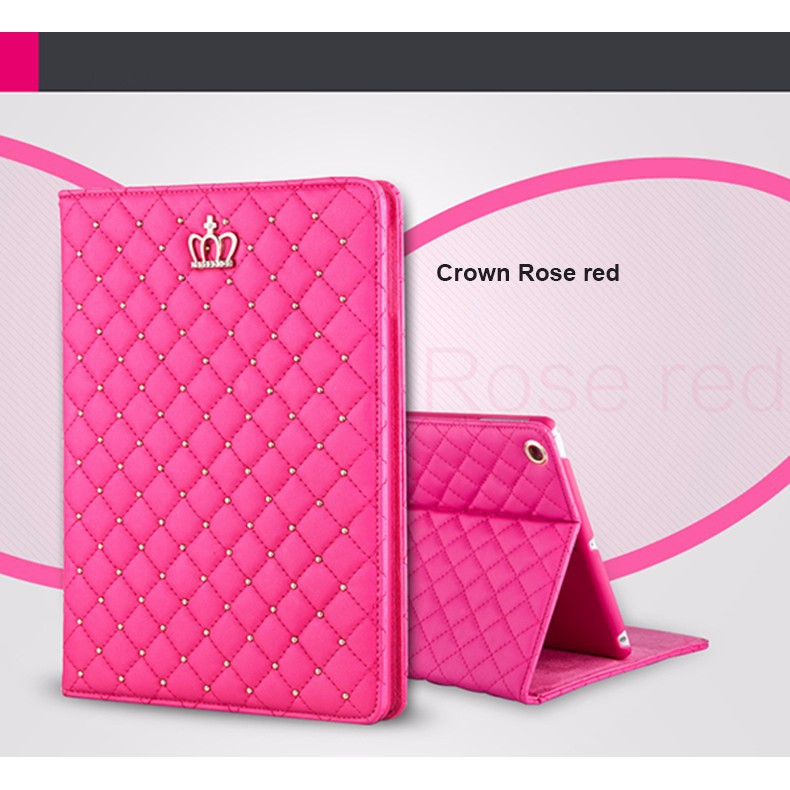 Ốp lưng Ipad 8th gen 2020 10.2 gen 7th mini 5  air 1 2 air 3 10.5 Crown Grid Smart stand Case 9.7 inch 2017 ipad 2 3 4 Bao da | BigBuy360 - bigbuy360.vn