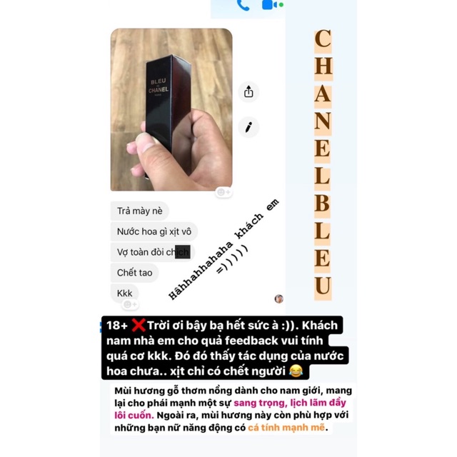 Nước Hoa mini 20ml CHANEL BLEU (Nam) | Thế Giới Skin Care