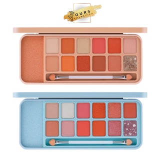 [Cận Date 01/2025] Bảng Phấn Mắt Tông Cam Đào Odbo Enjoy Eyeshadow Có Nhũ OD297 No.02