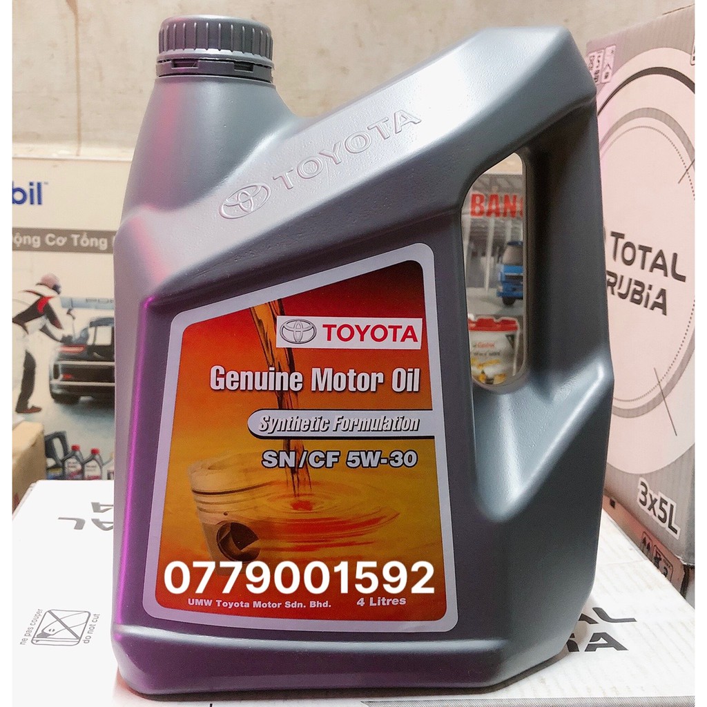 Nhớt Toyota 5w30/10w40 4L