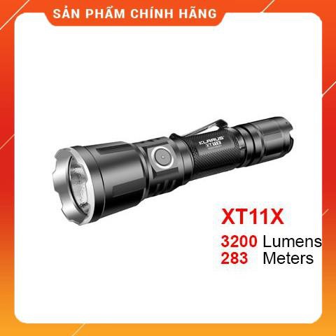 [BH 5 NĂM] Đèn pin và đèn sạc KLARUS XT11X - Độ sáng 3200lm chiếu xa 283m công tắc tác chiến đuôi sạc USB