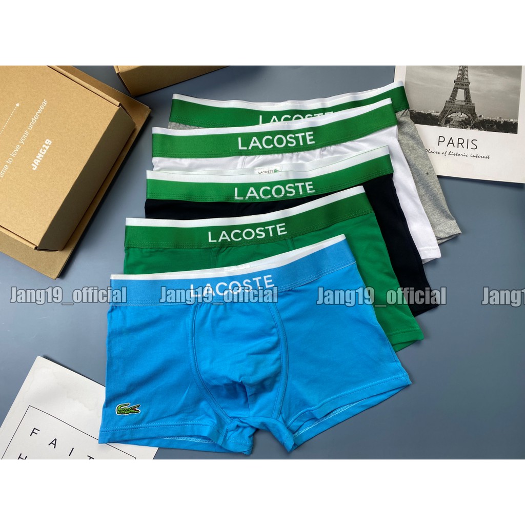 Ảnh Thật+CLip Quần lót Nam Boxer lacoste cao cấp